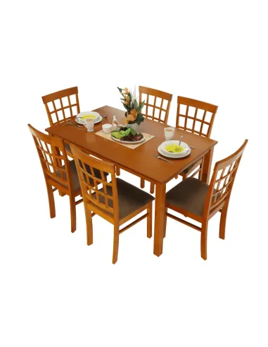 Set Dining GRID NEW, dining, 135x80x74 cm, MDF/lemn | MobilaOK