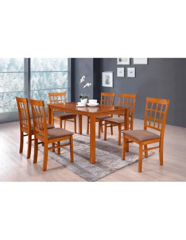 Set Dining GRID NEW, dining, 135x80x74 cm, MDF/lemn | MobilaOK