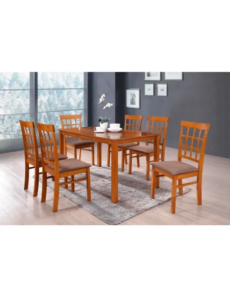 Set Dining GRID NEW, dining, 135x80x74 cm, MDF/lemn | MobilaOK