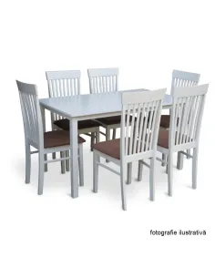 Masă dining ASTRO, sufragerie/bucătărie, 135x80 cm, MDF furniruit | MobilaOK 2