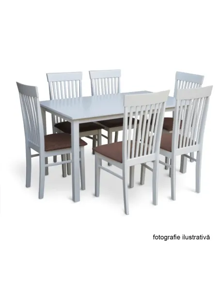 Masă dining ASTRO, sufragerie/bucătărie, 135x80 cm, MDF furniruit | MobilaOK