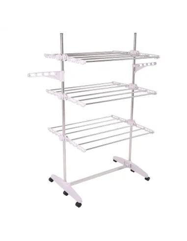 Uscător de haine, DENAL, baie/balcon, 88x147x66 cm, otel si plastic, KONDELA | MobilaOK