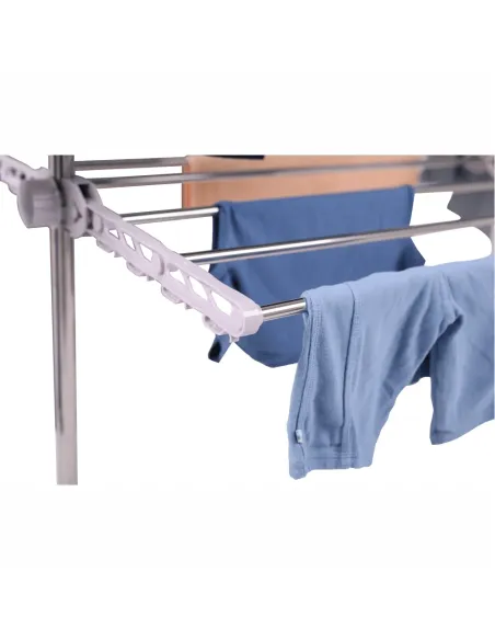 Uscător de haine, DENAL, baie/balcon, 88x147x66 cm, otel si plastic, KONDELA | MobilaOK
