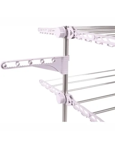 Uscător de haine, DENAL, baie/balcon, 88x147x66 cm, otel si plastic, KONDELA | MobilaOK