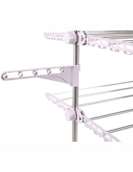 Uscător de haine, DENAL, baie/balcon, 88x147x66 cm, otel si plastic, KONDELA | MobilaOK