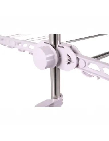 Uscător de haine, DENAL, baie/balcon, 88x147x66 cm, otel si plastic, KONDELA | MobilaOK