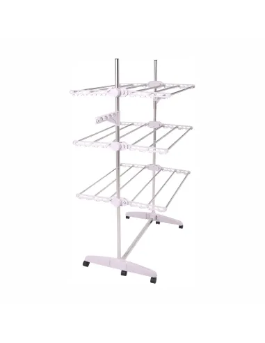 Uscător de haine, DENAL, baie/balcon, 88x147x66 cm, otel si plastic, KONDELA | MobilaOK
