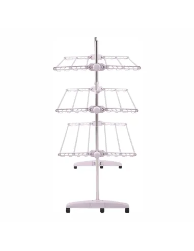Uscător de haine, DENAL, baie/balcon, 88x147x66 cm, otel si plastic, KONDELA | MobilaOK