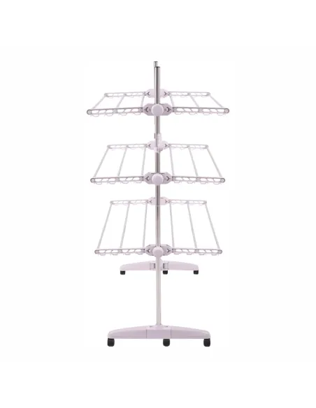 Uscător de haine, DENAL, baie/balcon, 88x147x66 cm, otel si plastic, KONDELA | MobilaOK