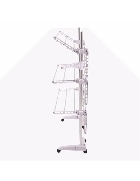 Uscător de haine, DENAL, baie/balcon, 88x147x66 cm, otel si plastic, KONDELA | MobilaOK