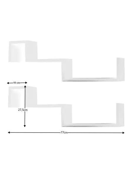 Poliță, KONDELA, living dormitor birou, 77x10x27.5 cm, MDF înfoliat | MobilaOK