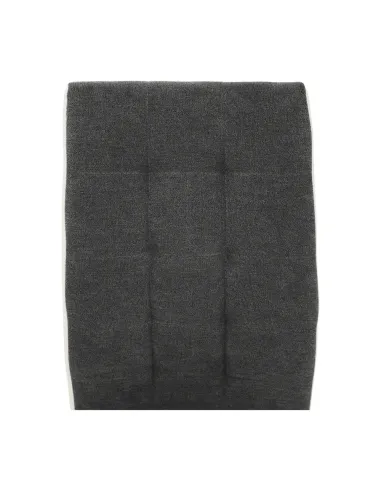 Scaun bucătărie GERDA NEW, gri închis/alb, 42x103x58 cm, textil/piele ecologică/crom | MobilaOK