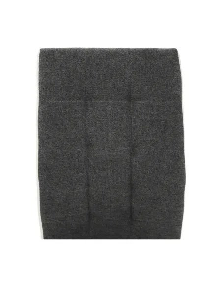 Scaun bucătărie GERDA NEW, gri închis/alb, 42x103x58 cm, textil/piele ecologică/crom | MobilaOK