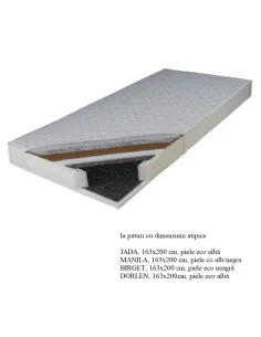 Saltea KOKOS MEDIUM ATYP, dormitor, 163x200 cm, placă latex nucă de cocos | MobilaOK 2