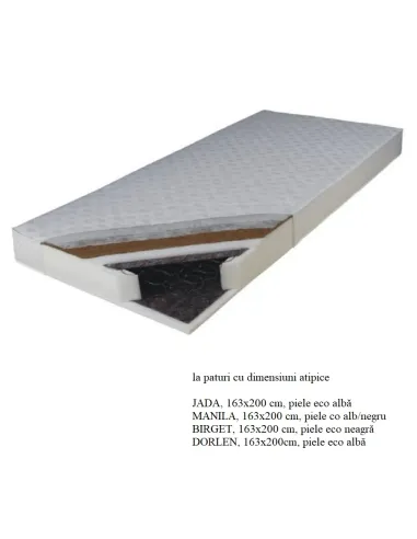 Saltea KOKOS MEDIUM ATYP, dormitor, 163x200 cm, placă latex nucă de cocos | MobilaOK
