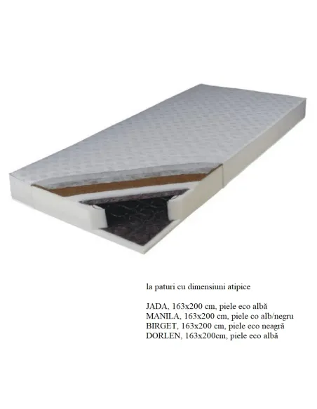 Saltea KOKOS MEDIUM ATYP, dormitor, 163x200 cm, placă latex nucă de cocos | MobilaOK