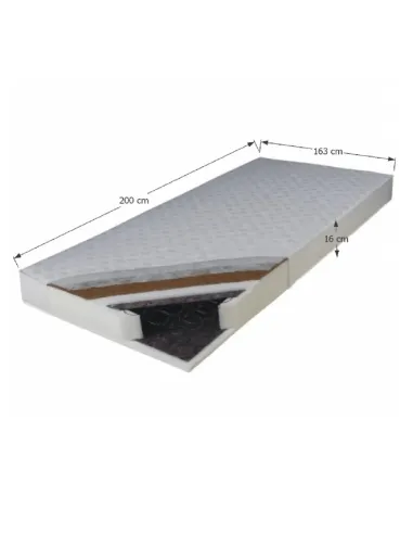 Saltea KOKOS MEDIUM ATYP, dormitor, 163x200 cm, placă latex nucă de cocos | MobilaOK