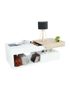 Măsuță de cafea MELIDA, living, 120x43x60 cm, MDF, Metal | MobilaOK
