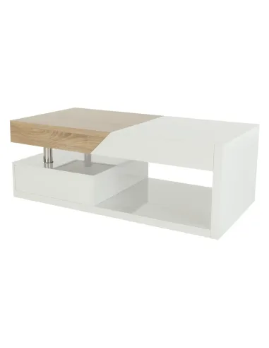Măsuță de cafea MELIDA, living, 120x43x60 cm, MDF, Metal | MobilaOK