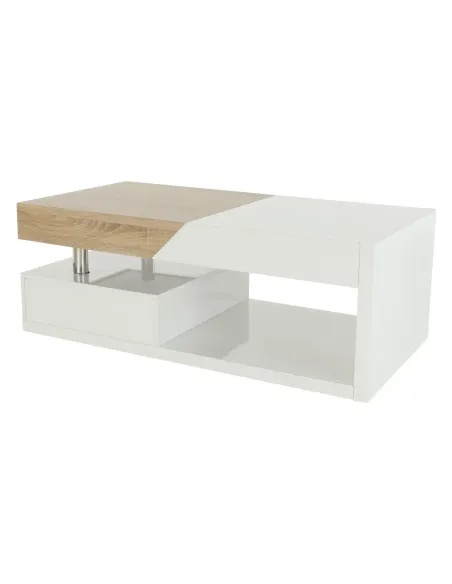 Măsuță de cafea MELIDA, living, 120x43x60 cm, MDF, Metal | MobilaOK