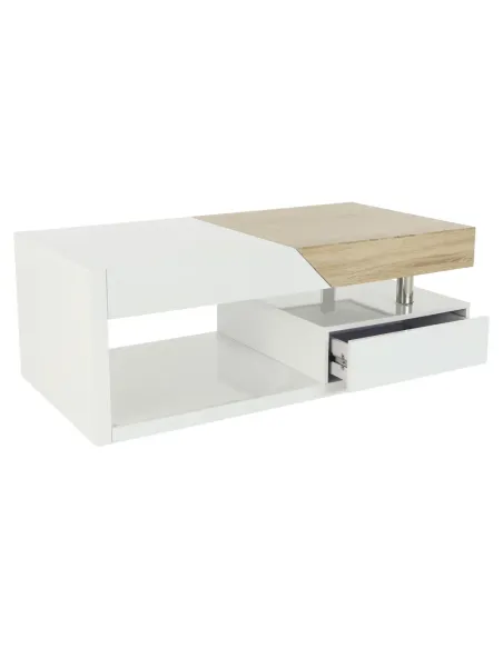 Măsuță de cafea MELIDA, living, 120x43x60 cm, MDF, Metal | MobilaOK