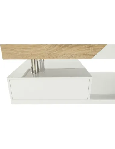 Măsuță de cafea MELIDA, living, 120x43x60 cm, MDF, Metal | MobilaOK