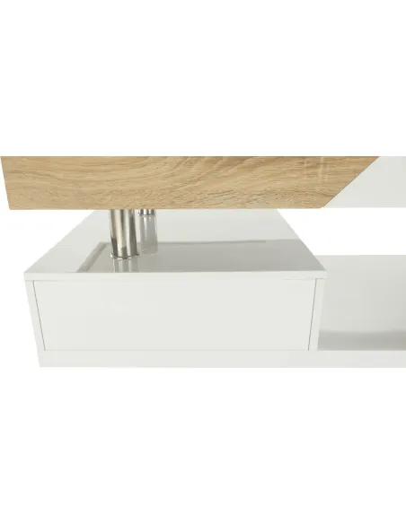 Măsuță de cafea MELIDA, living, 120x43x60 cm, MDF, Metal | MobilaOK