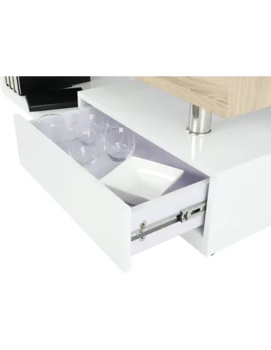 Măsuță de cafea MELIDA, living, 120x43x60 cm, MDF, Metal | MobilaOK