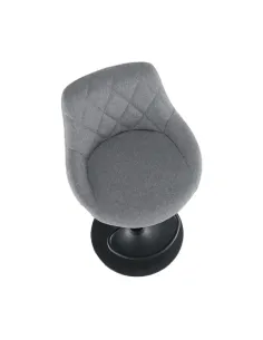 Scaun bar TERKAN, living/bucătărie, 47.5x84-105x51 cm, Textil/Metal | MobilaOK 2