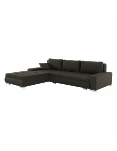 Colţar extensibil KONDELA, living, 300x215x73 cm, tapiţat material maro TONIKS | MobilaOK