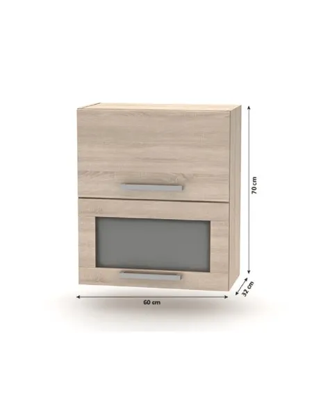Ansamblu Bucătărie NOVA PLUS, bucătărie, 2.4 m, PAL melaminat stejar sonoma | MobilaOK
