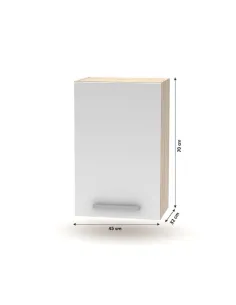 Dulap superior NOVA PLUS, bucatarie, 45x32x70 cm, PAL melaminat | MobilaOK 2