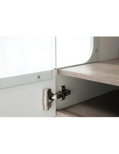 Vitrină LYNATET 01 living/hol, 85x42x194.5 cm, PAL/MDF cu folie | MobilaOK