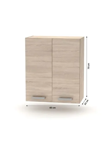 Cabinet superior 2DV, stejar sonoma, NOVA PLUS NOPL-007-OH | MobilaOK