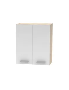 Cabinet superior 2DV, stejar sonoma/alb, NOVA PLUS NOPL-007-OH | MobilaOK