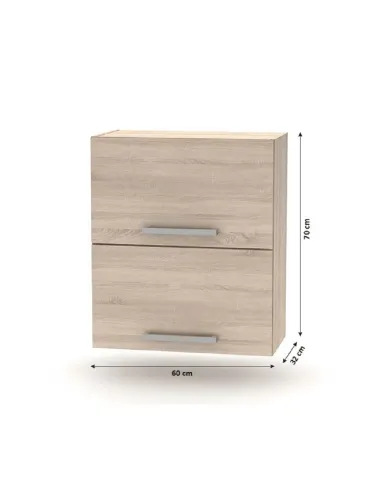 Cabinet superior batant 2DV, stejar sonoma, NOVA PLUS NOPL-008-VH | MobilaOK