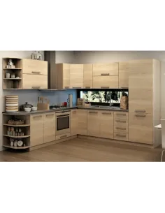Cabinet bucatarie NOVA PLUS, 80x32x70 cm, PAL melaminat stejar sonoma | MobilaOK 2