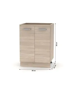 Cabinet bucătărie NOVA PLUS, 60x51x83 cm, PAL melaminat stejar sonoma | MobilaOK 2