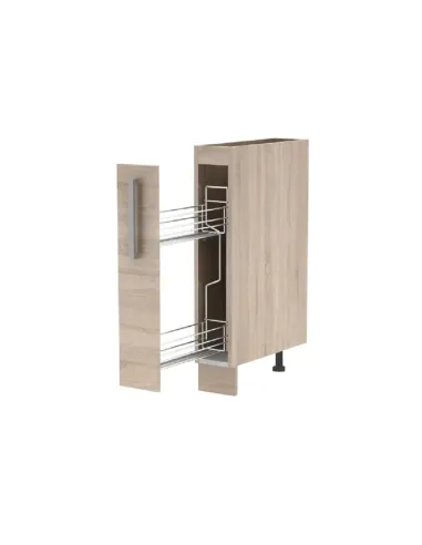 Dulap cu coș pull-out NOVA PLUS, bucătărie, 15x51x83 cm, PAL melaminat | MobilaOK