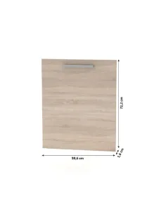 Ușă bucătărie NOVA PLUS, 59.6x72.2 cm, PAL melaminat stejar sonoma | MobilaOK 2