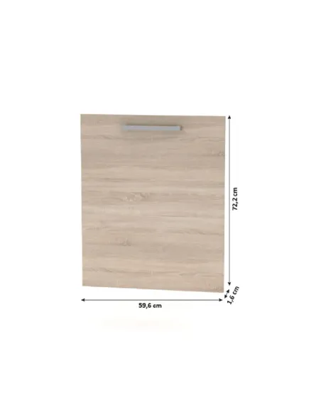 Ușă bucătărie NOVA PLUS, 59.6x72.2 cm, PAL melaminat stejar sonoma | MobilaOK