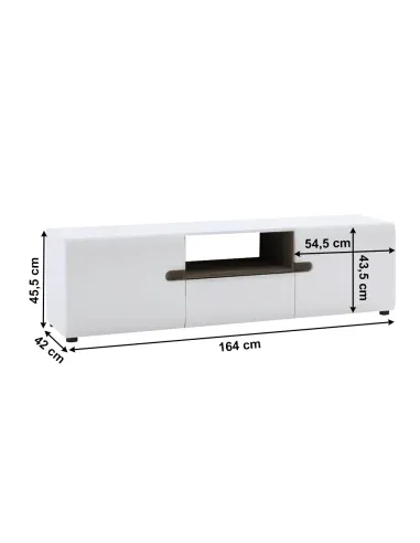 Comodă LYNATET TYP 50 living 164x45.5x42 cm PAL MDF | MobilaOK