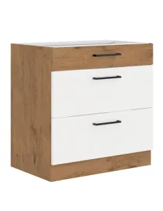 Cabinet baie VEGA D80 3S BB, 80x52x82 cm, PAL melaminat | MobilaOK