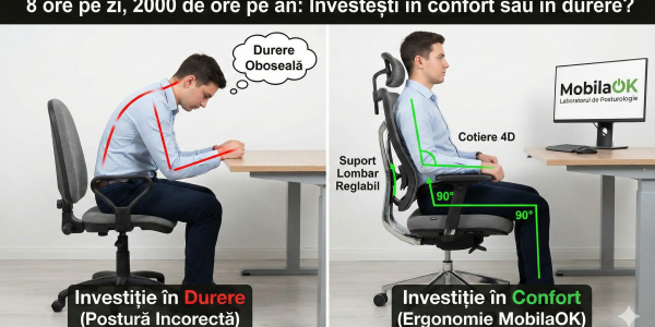 Anatomia Supraviețuirii: Cum alegi scaunul care te salvează după 8 ore de birou