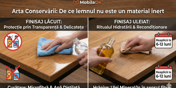 Elogiul Fibrei: Ghidul MobilaOK pentru conservarea lemnului masiv