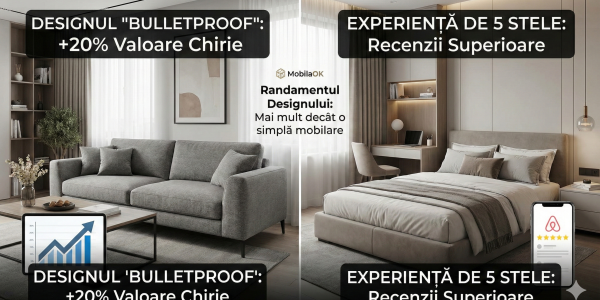 Investiția Inteligentă: Mobilierul care atrage chiriașii și rezistă în timp