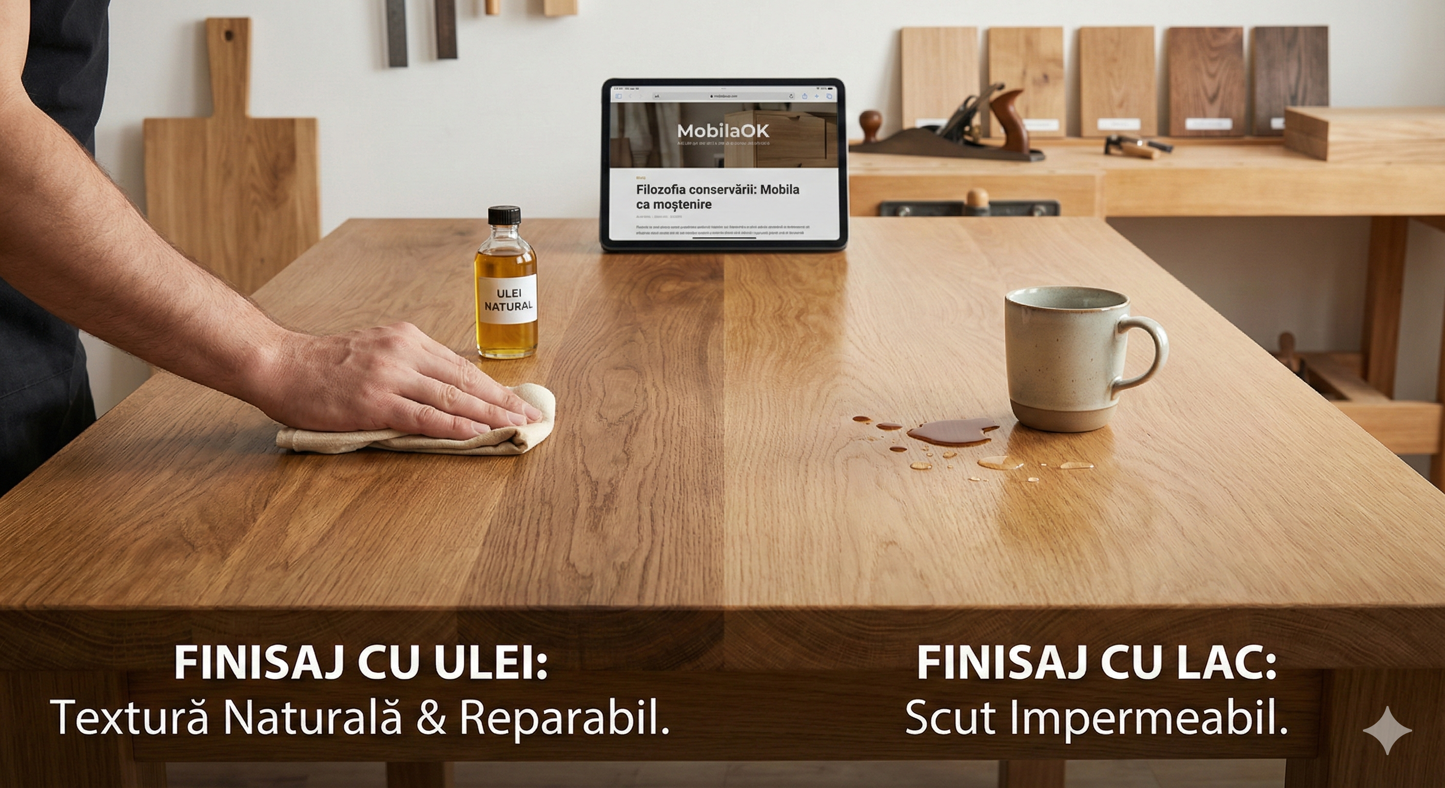 Ulei vs. Lac: Arta de a conserva nemurirea lemnului masiv